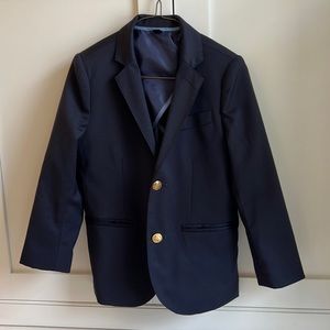 J. Crew Crewcuts Boys' Ludlow two-button blazer in navy wool - boys size 5